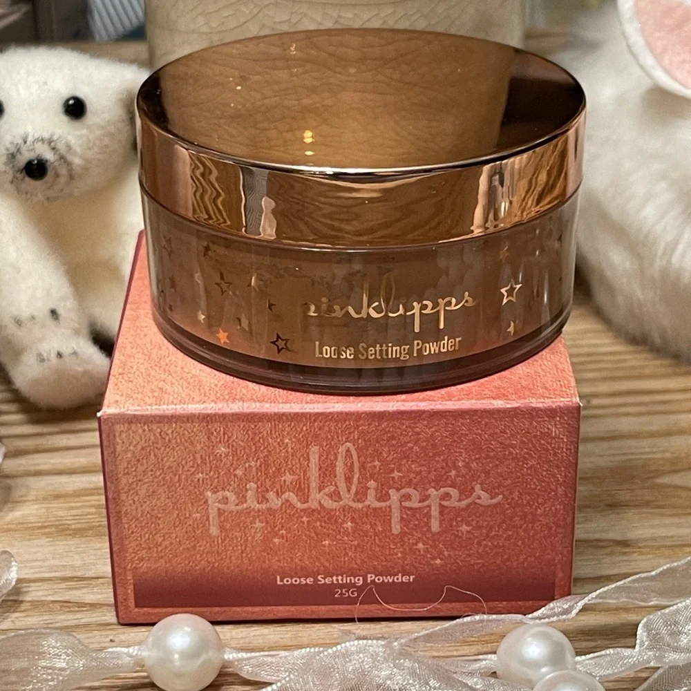 PINKLIPPS COSMETICS Loose Setting Powder in “Deep Honey”